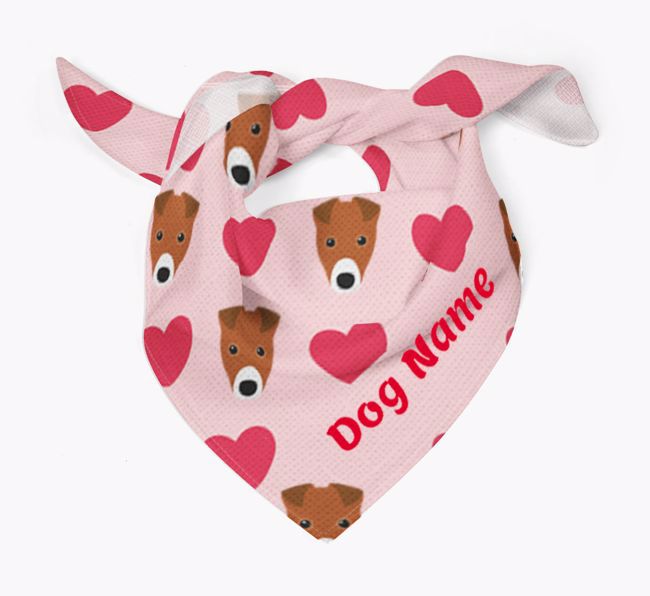 'Heart Pattern' - Personalized {breedFullName} Bandana